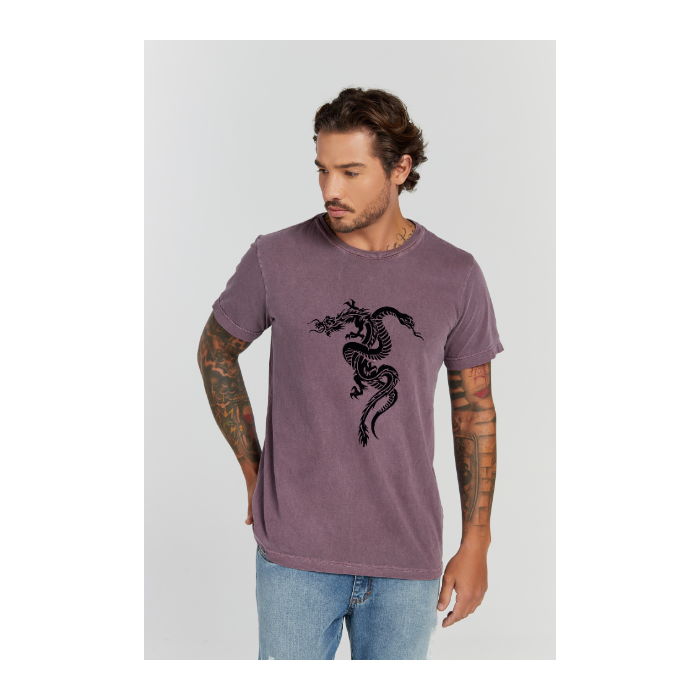 Camiseta Estonada Roxo