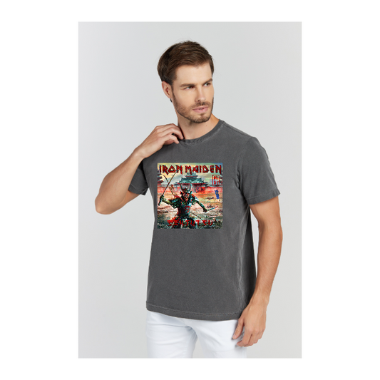 Camiseta Estonada Cinza Chumbo