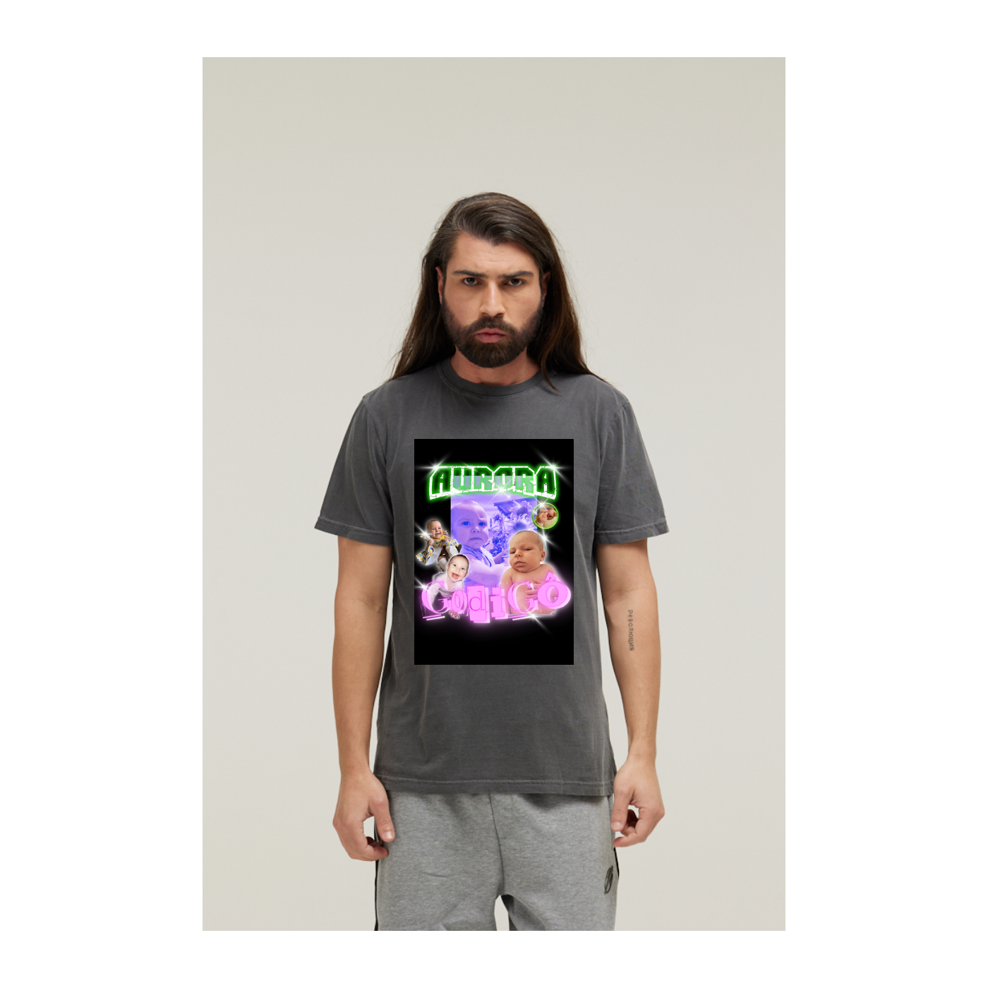 Camiseta Estonada Cinza Chumbo