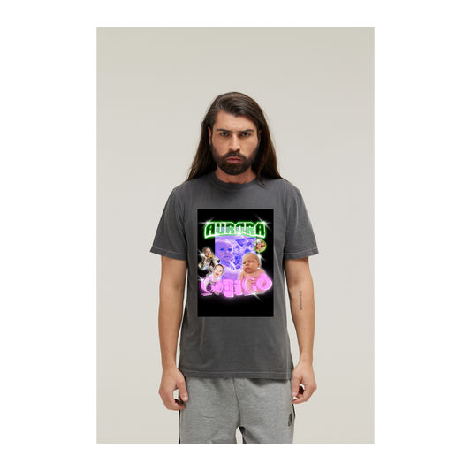 Camiseta Estonada Cinza Chumbo