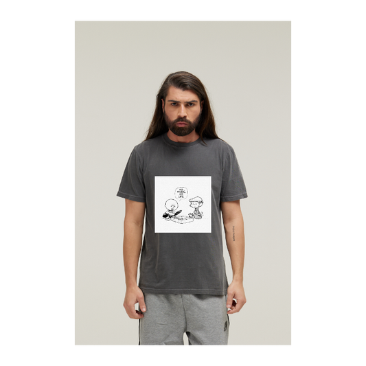 Camiseta Estonada Cinza Chumbo