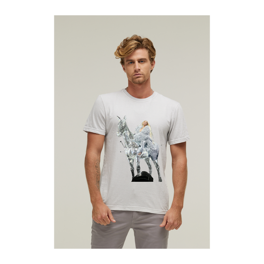 Camiseta Estonada Branco Gelo