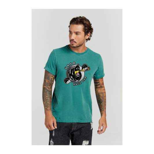 Camiseta Estonada Verde Musgo