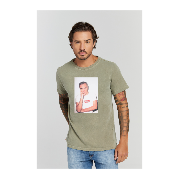 Camiseta Estonada Verde Militar