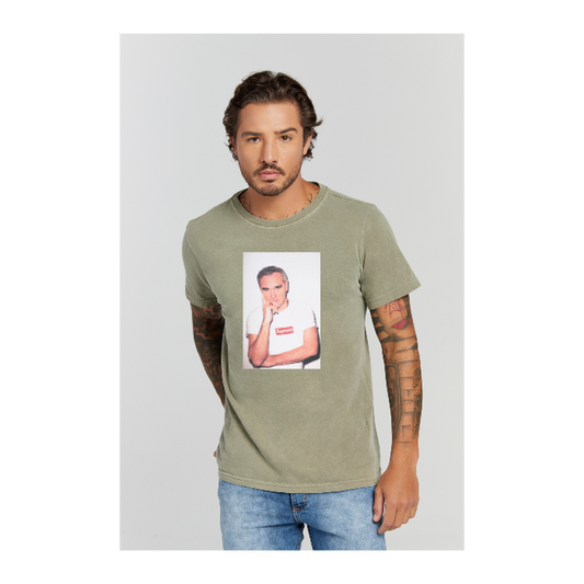Camiseta Estonada Verde Militar