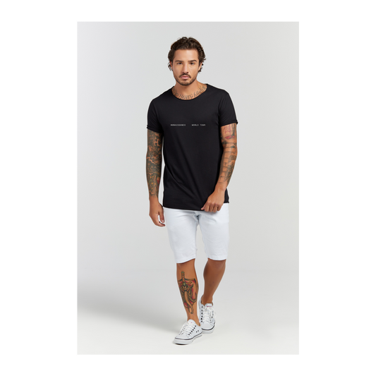 Camiseta Longline Preto