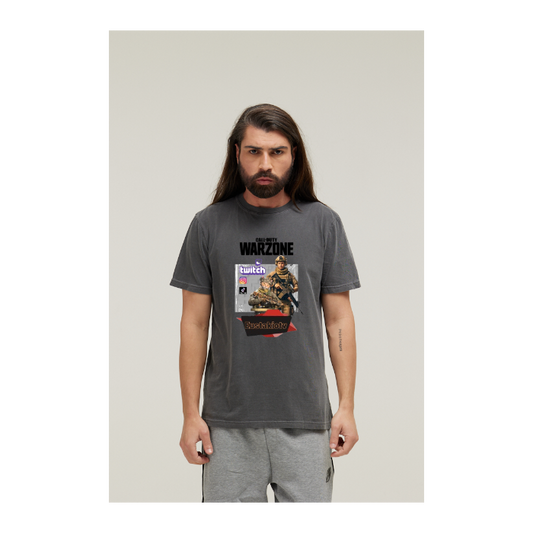 Camiseta Estonada Cinza Chumbo
