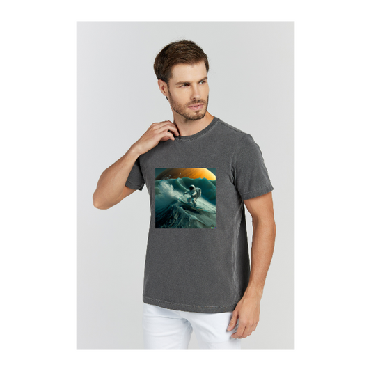 Camiseta Estonada Cinza Chumbo