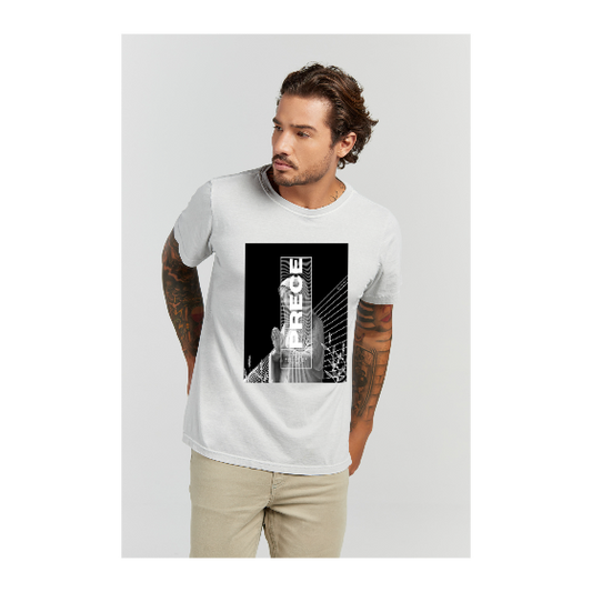 Camiseta Estonada Branco Gelo