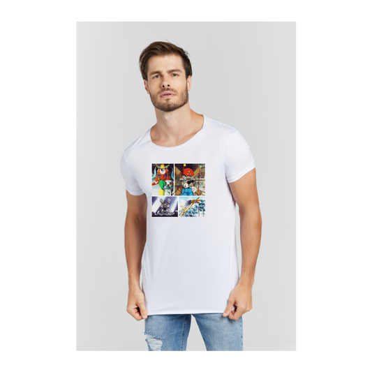 Camiseta Longline Branco