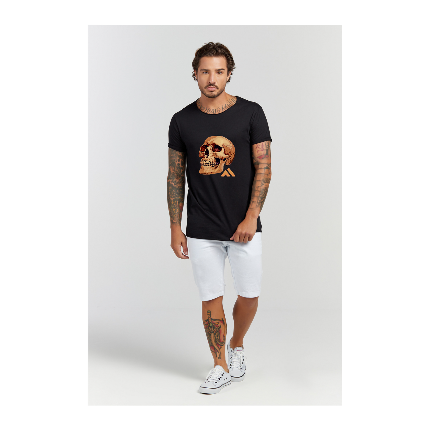 Camiseta Longline Preto