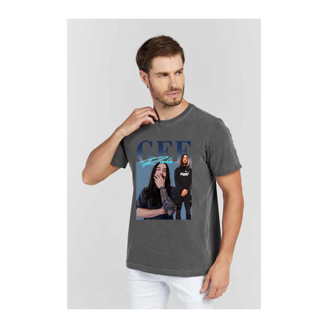 Camiseta Estonada Cinza Chumbo