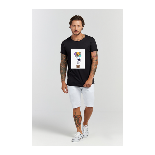 Camiseta Longline Preto