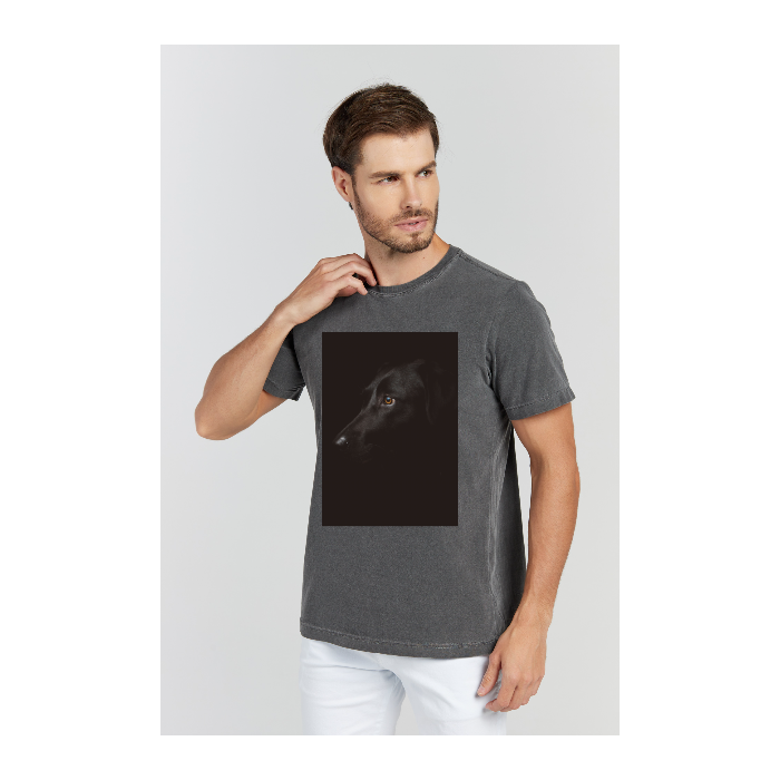 Camiseta Estonada Cinza Chumbo