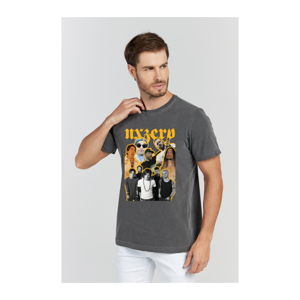 Camiseta Estonada Cinza Chumbo