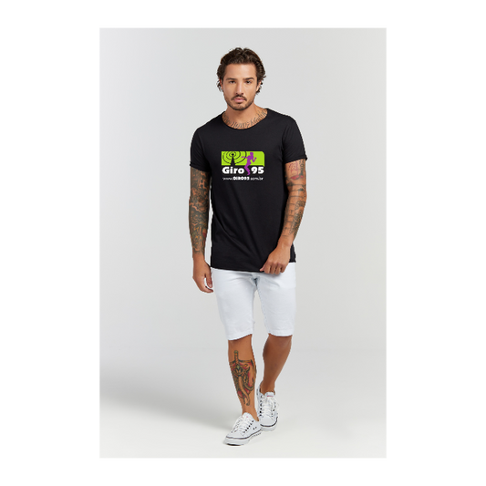 Camiseta Longline Preto