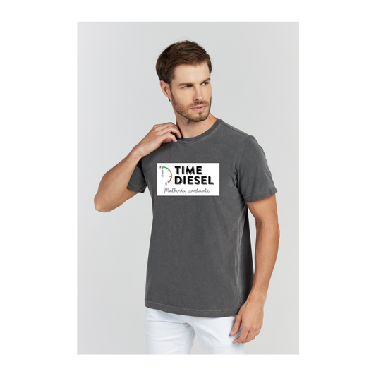 Camiseta Estonada Cinza Chumbo