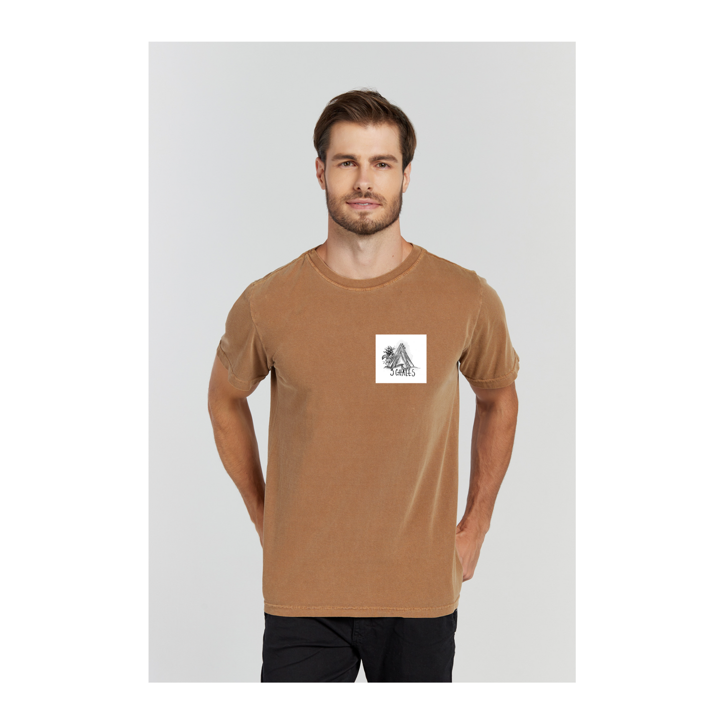 Camiseta Estonada Marrom