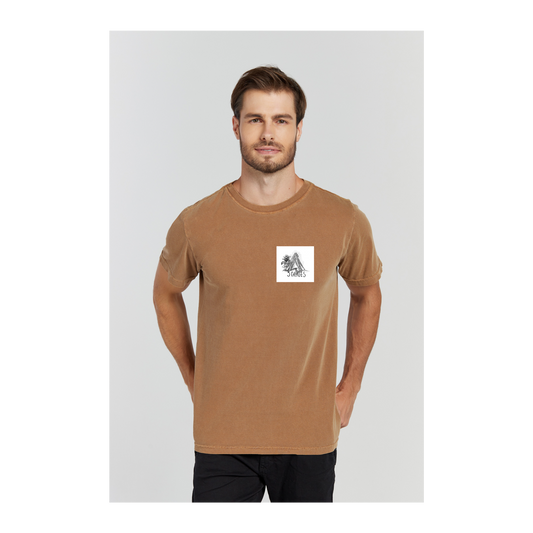 Camiseta Estonada Marrom