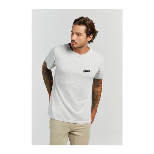 Camiseta Estonada Branco Gelo