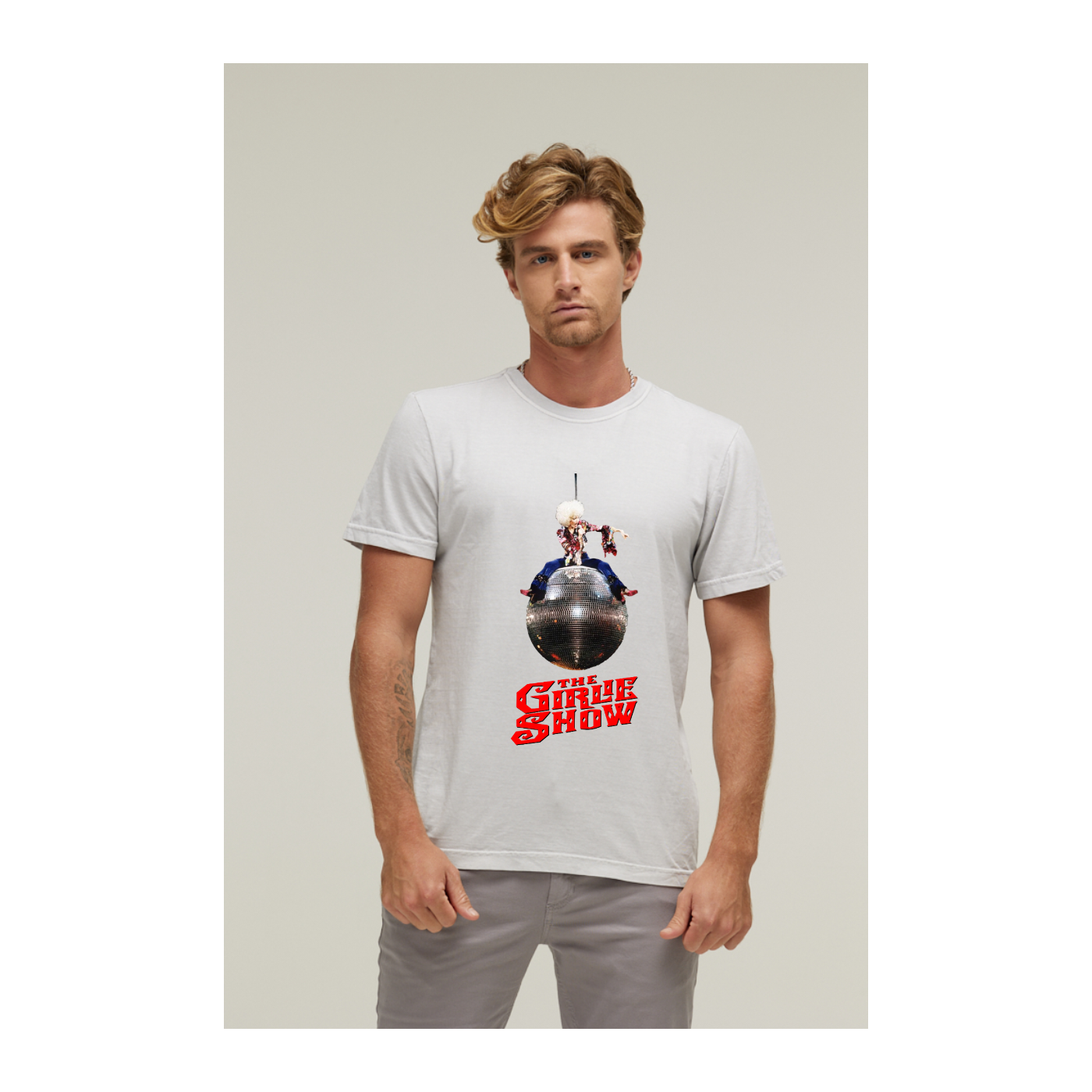 Camiseta Estonada Branco Gelo