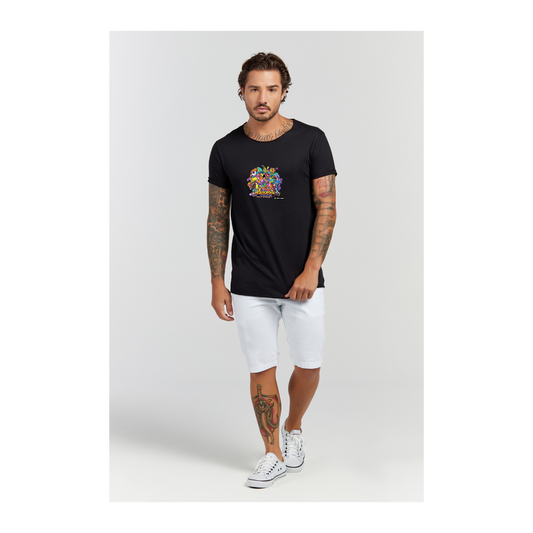Camiseta Longline Preto
