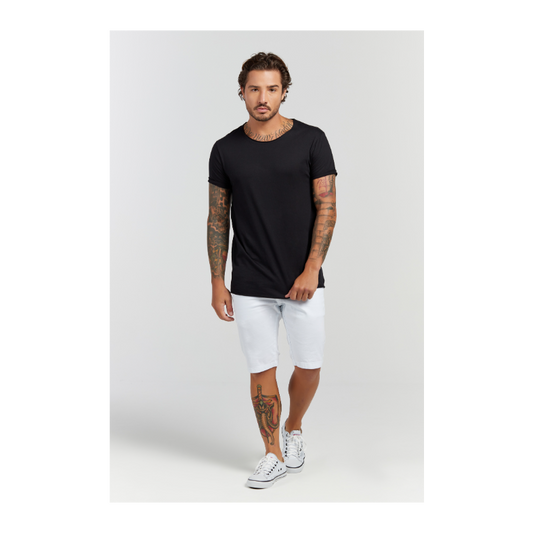 Camiseta Longline Preto
