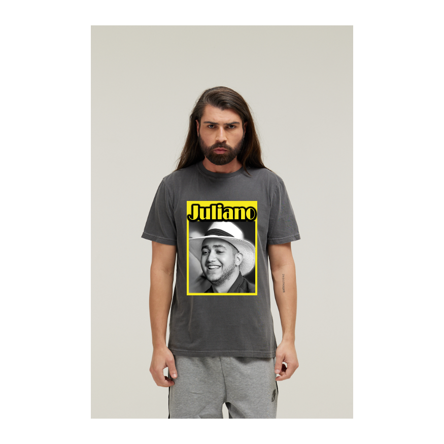 Camiseta Estonada Cinza Chumbo