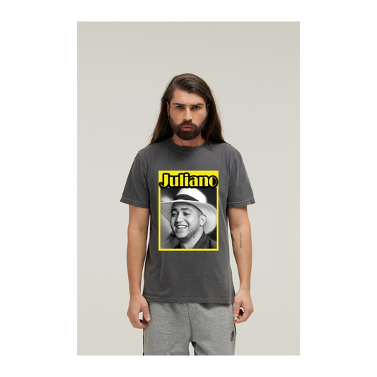 Camiseta Estonada Cinza Chumbo
