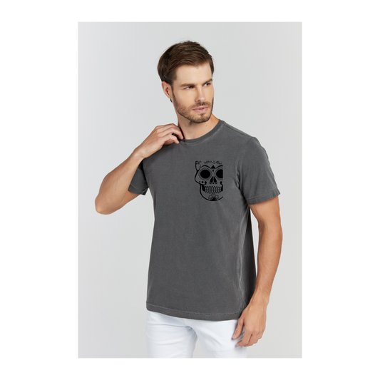 Camiseta Estonada Cinza Chumbo