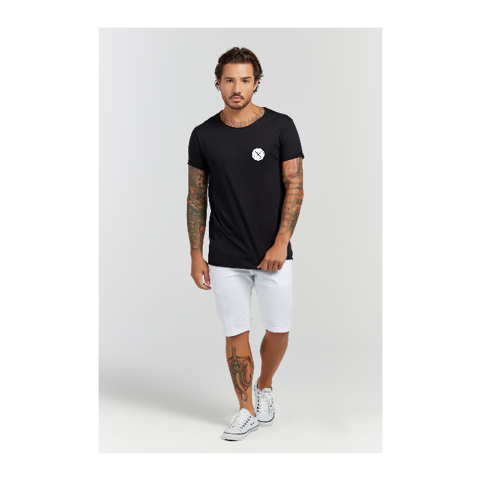 Camiseta Longline Preto