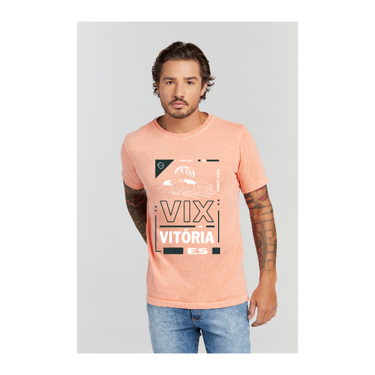 Camiseta Estonada Laranja