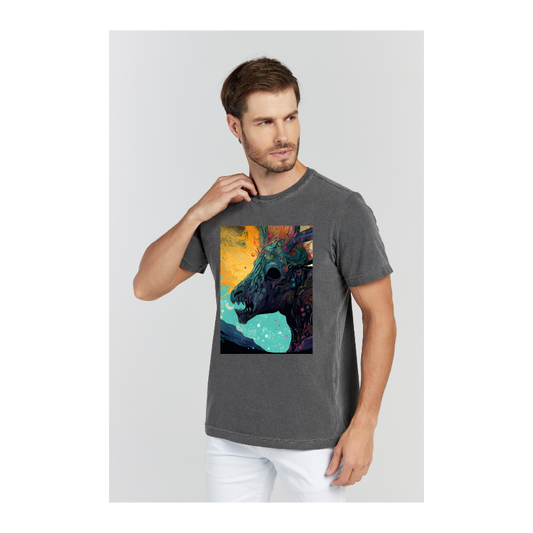 Camiseta Estonada Cinza Chumbo