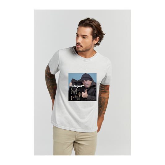 Camiseta Estonada Branco Gelo