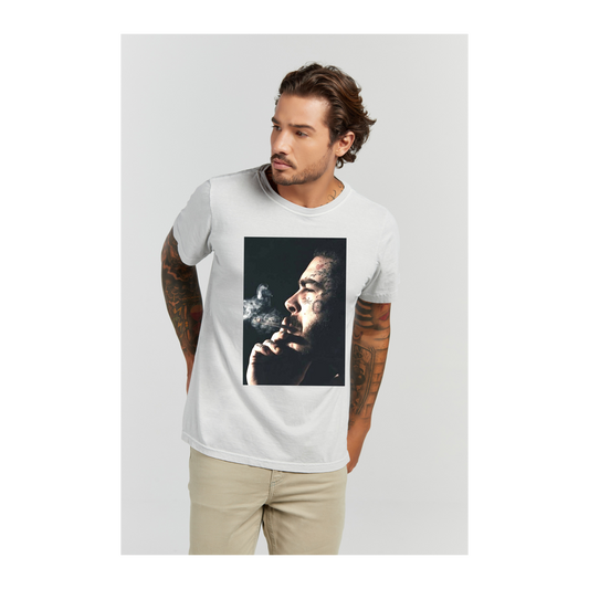 Camiseta Estonada Branco Gelo