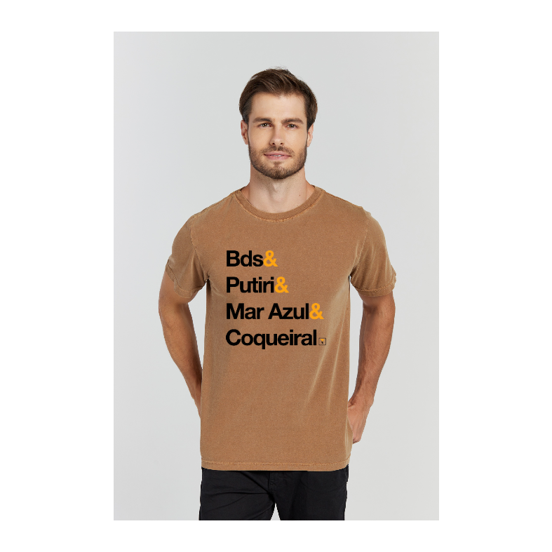 Camiseta Estonada Marrom