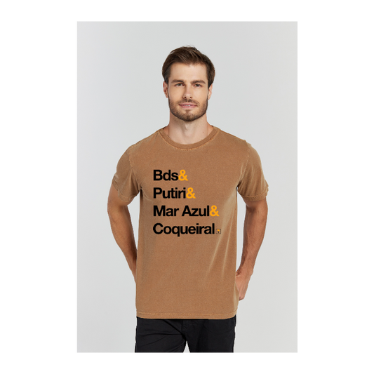 Camiseta Estonada Marrom