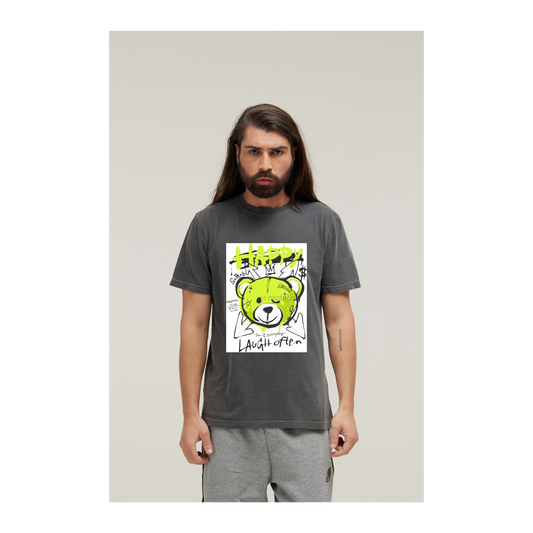 Camiseta Estonada Cinza Chumbo