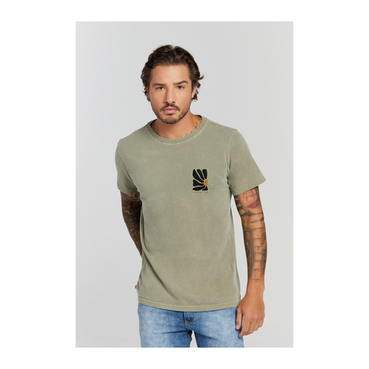 Camiseta Estonada Verde Militar