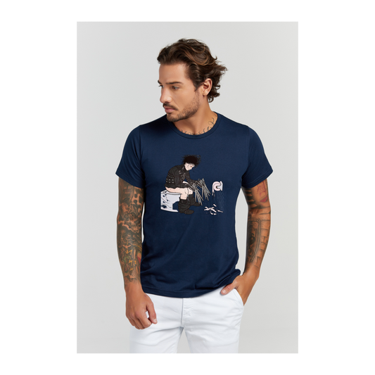 Camiseta Premium Azul Marinho