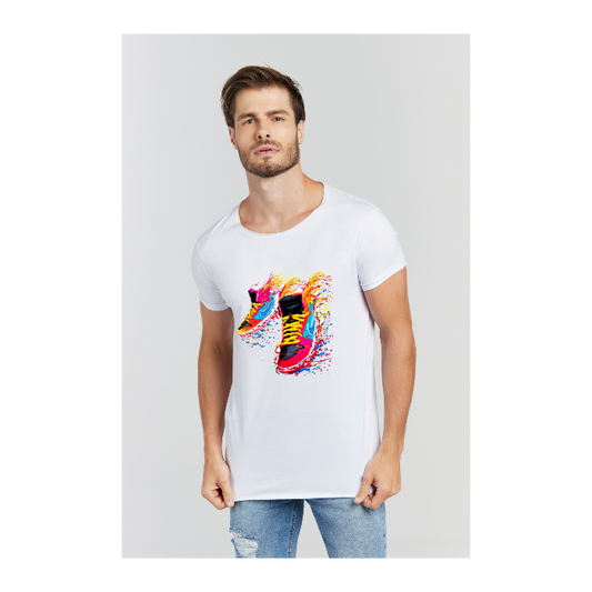 Camiseta Longline Branco