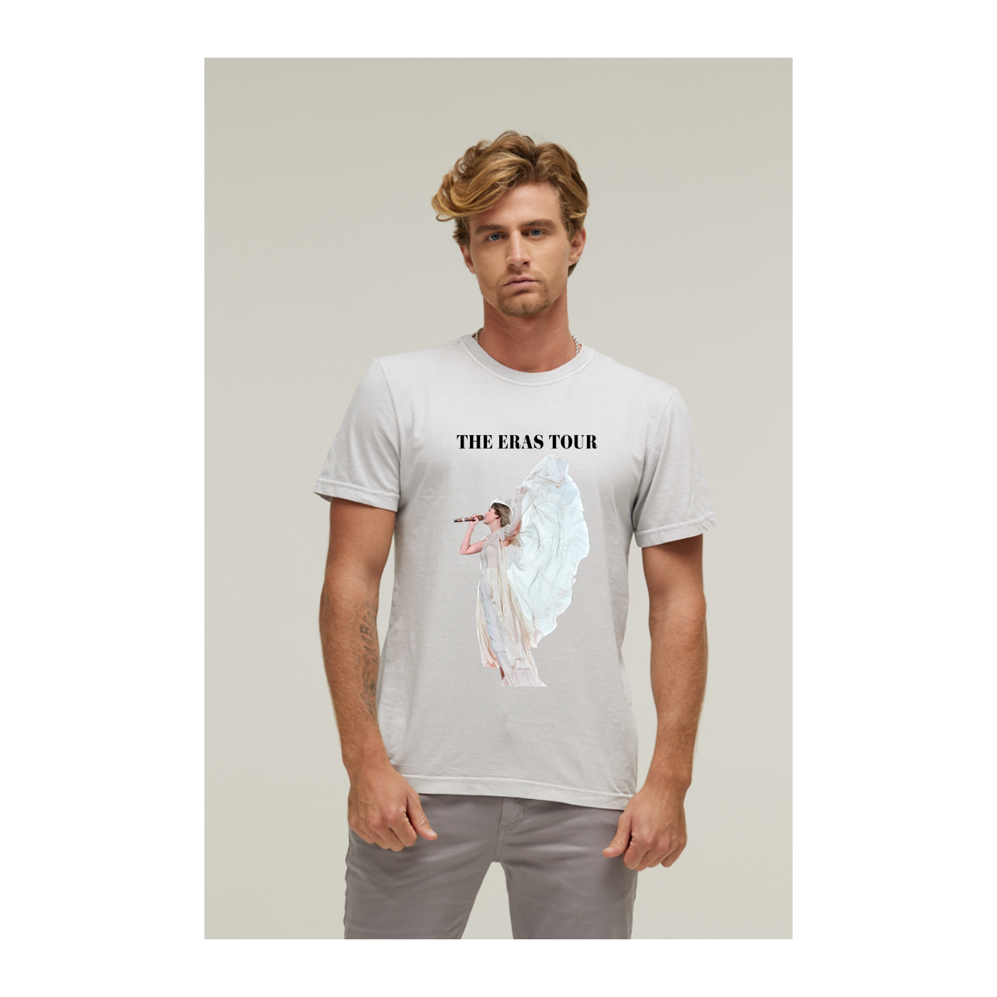 Camiseta Estonada Branco Gelo