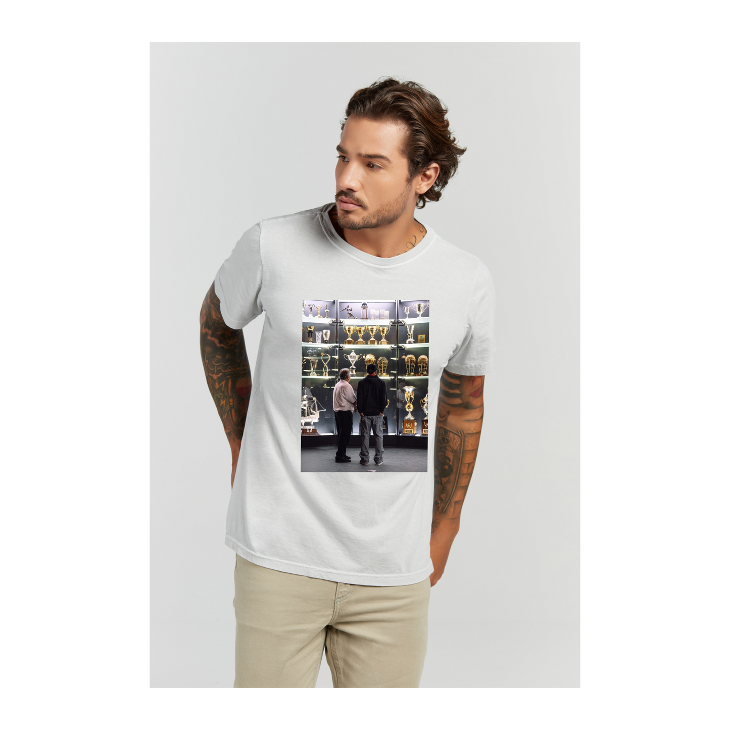Camiseta Estonada Branco Gelo