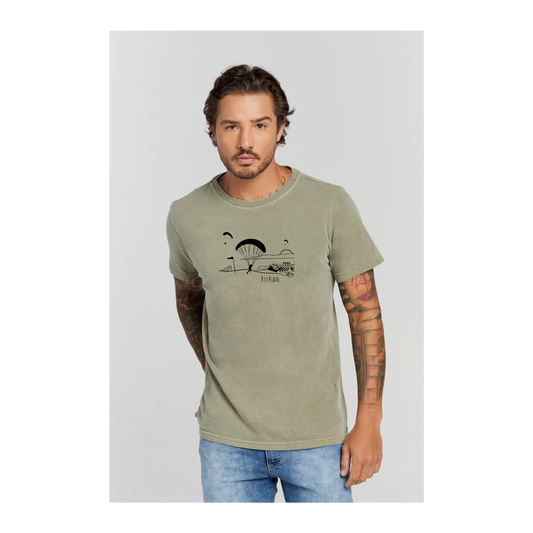 Camiseta Estonada Verde Militar