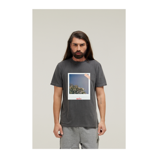 Camiseta Estonada Cinza Chumbo