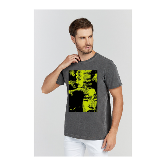 Camiseta Estonada Cinza Chumbo