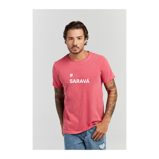 Camiseta Estonada Vermelho