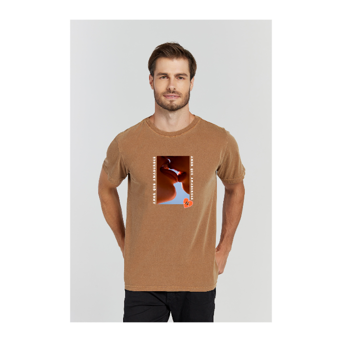 Camiseta Estonada Marrom