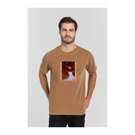 Camiseta Estonada Marrom