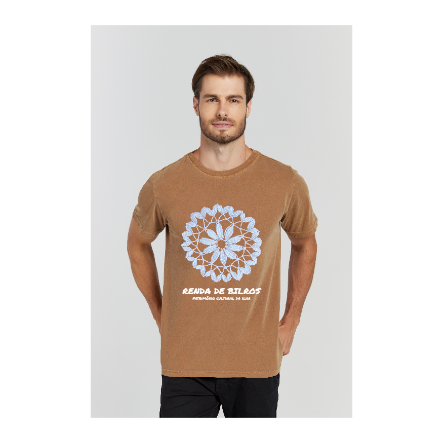 Camiseta Estonada Marrom